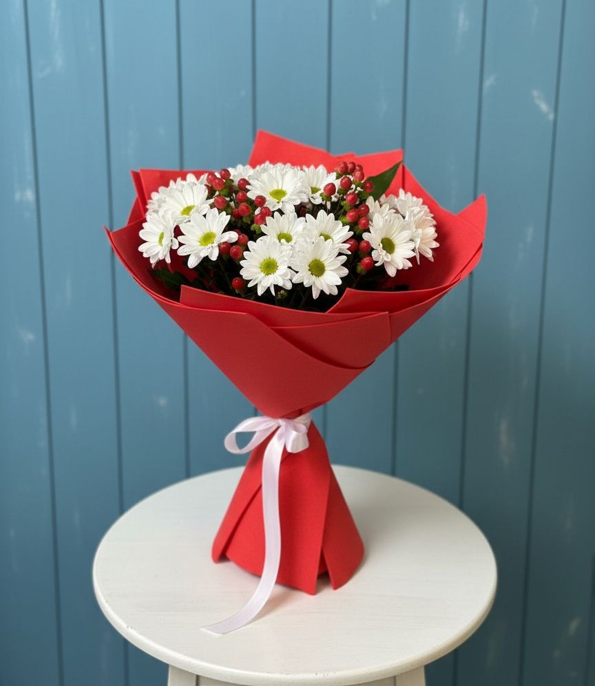 Букет цветов из: Хризантемы в Подлужном