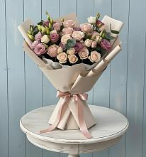 Букет цветов из:  Розы и Лизиантусы #REPLACE_PRED# Подлужном