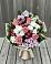 Букет цветов из: Альстромерии, Гвоздики, Розы и Хризантемы в Подлужном