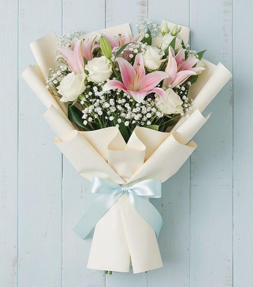 Букет цветов из: Лилии в Подлужном