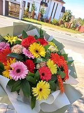 Букет цветов из:  Герберы #REPLACE_PRED# Подлужном