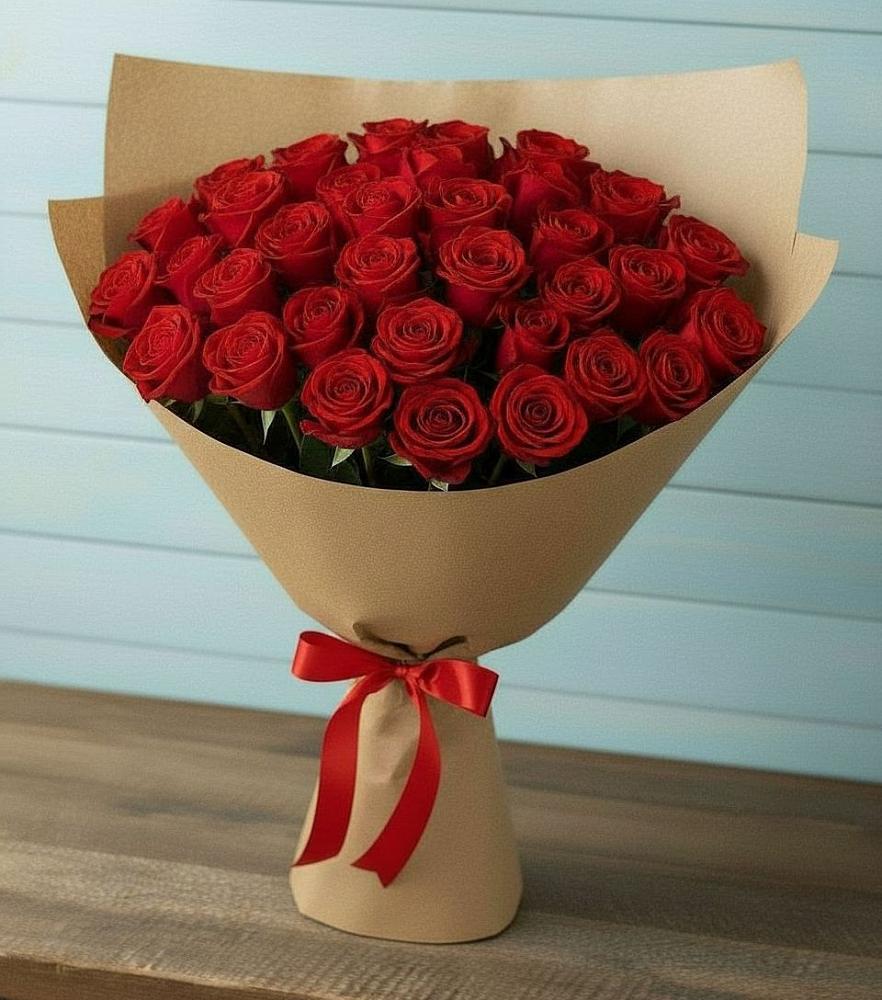 Букет Красные розы Милано в Подлужном