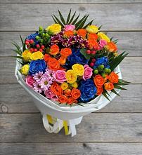Букет цветов из:  Розы и Хризантемы в Подлужном