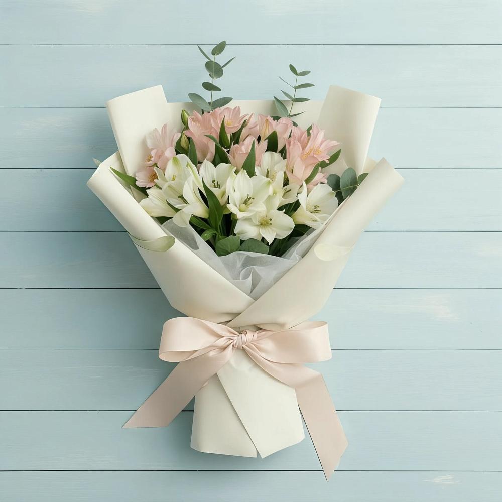 Букет цветов из: Альстромерии в Подлужном