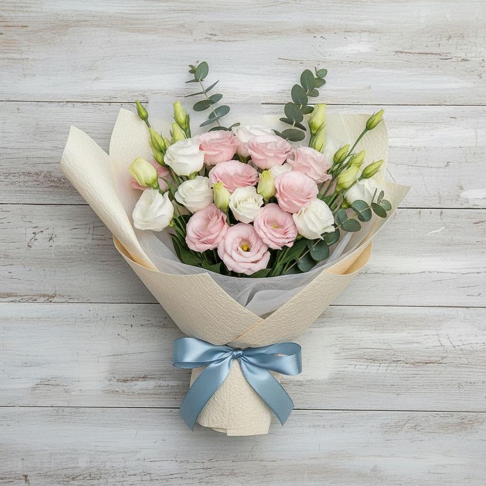 Букет цветов из: Лизиантусы в Подлужном