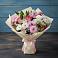 Букет цветов из: Хризантемы, Альстромерии и Розы в Подлужном